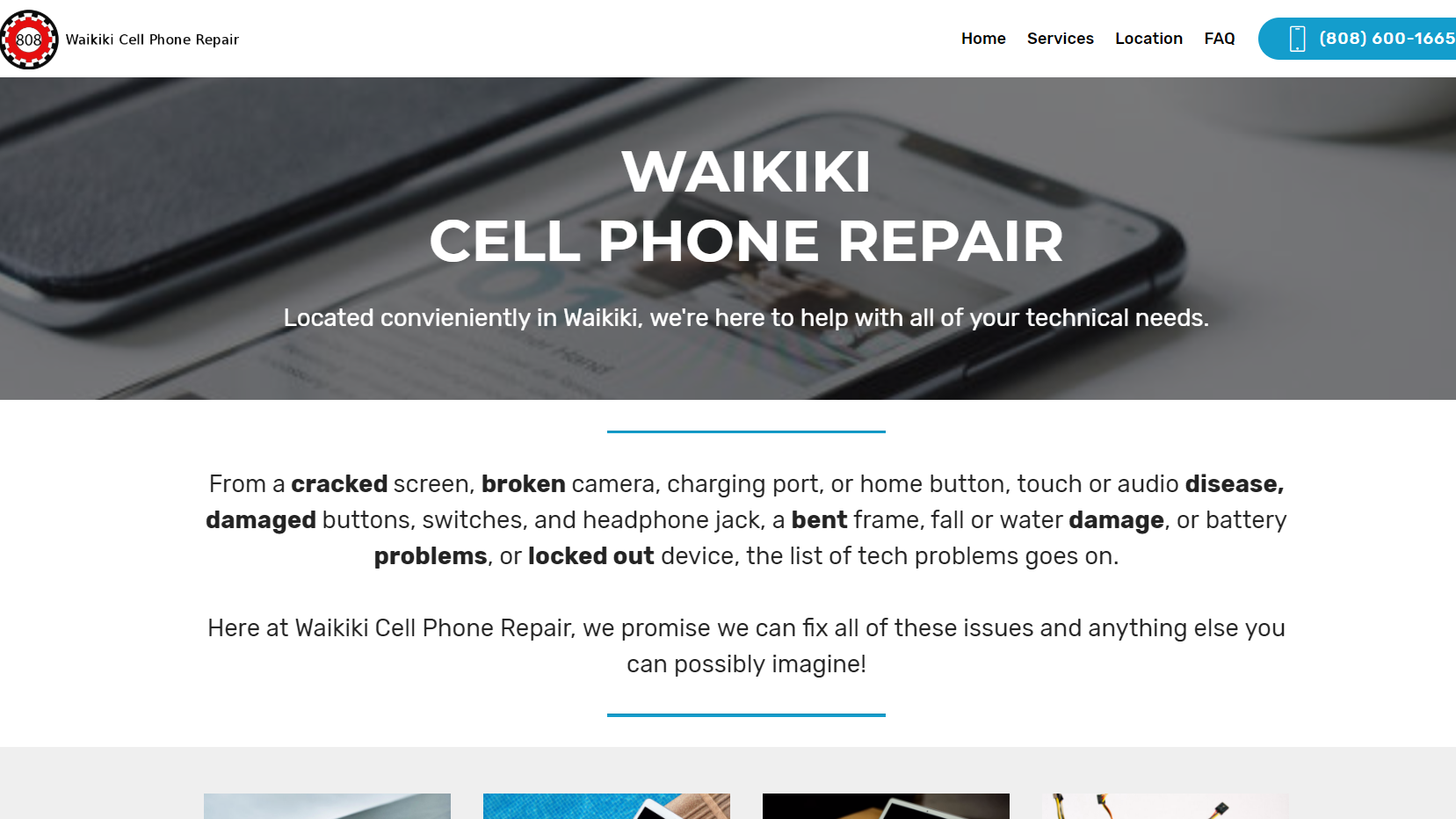 Waikiki Cell Phone Repair Website